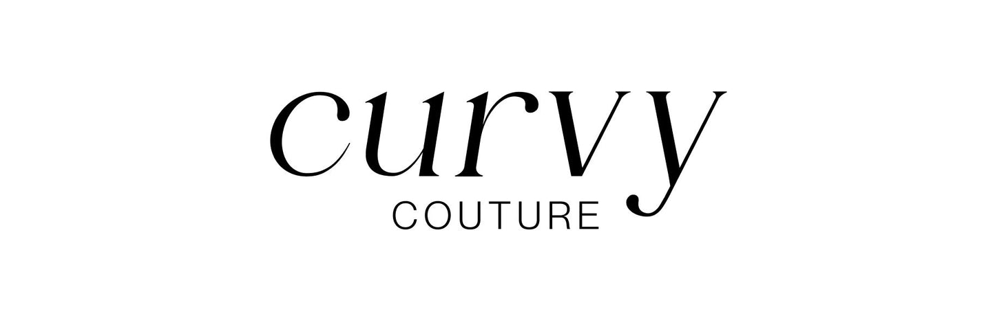 Logo of 'curvy couture' on a white background