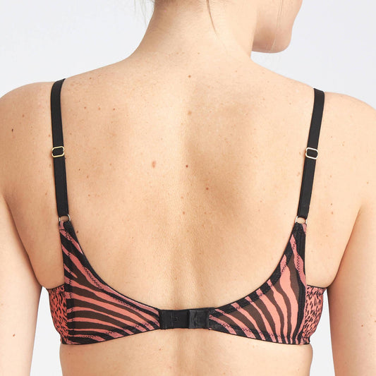 Tristan Padded Bra Heart Shape - Fusion worn by model back view