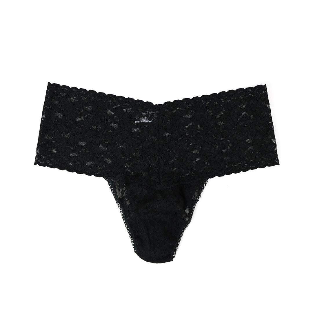 Hanky Panky Retro Thong in Black in front view product image