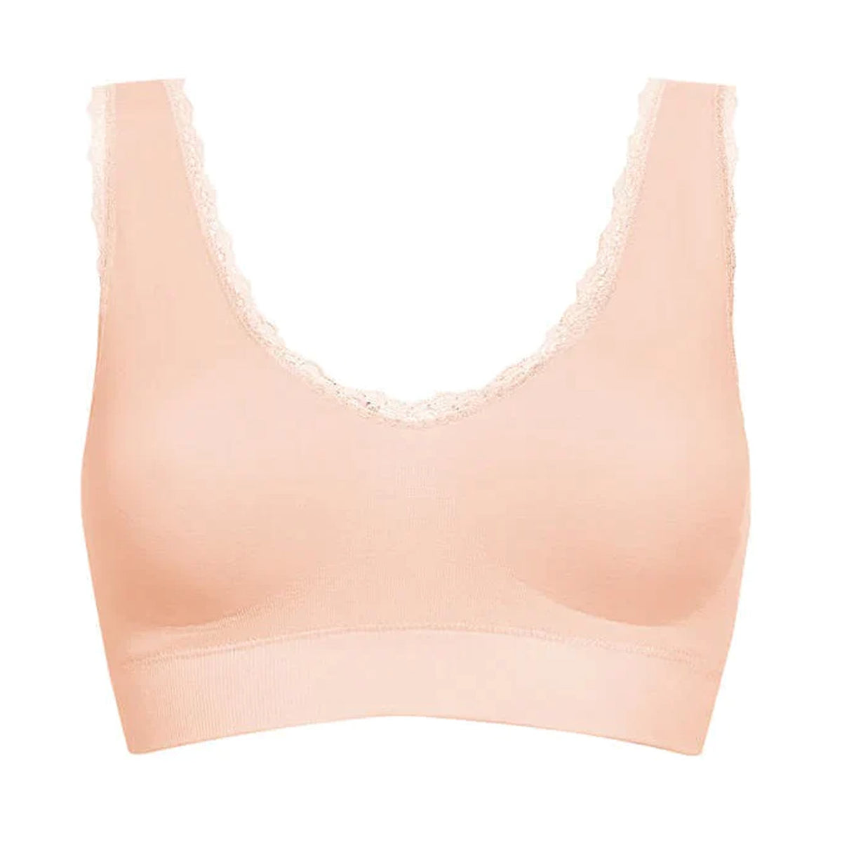 Kitty Seamless Wireless Bra - Rose Nude front view product image