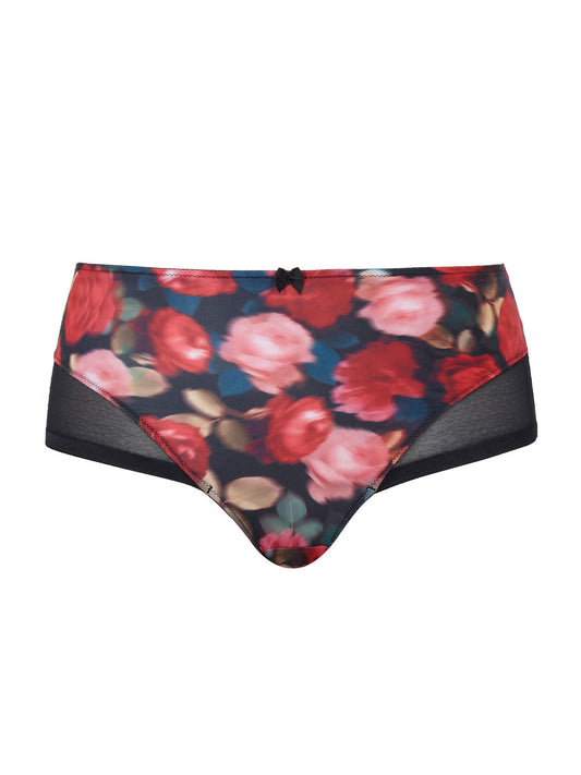 Sculptresse Bliss Deep Brief in Rose Print front view product image