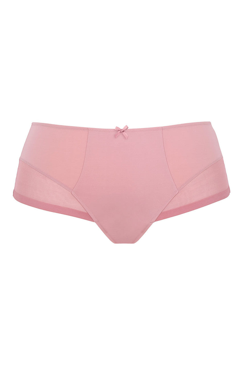Pink underwear on a white background