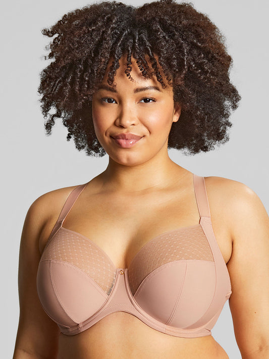 Sculptresse Bliss Full Cup Bra in Hazel worn by model front view