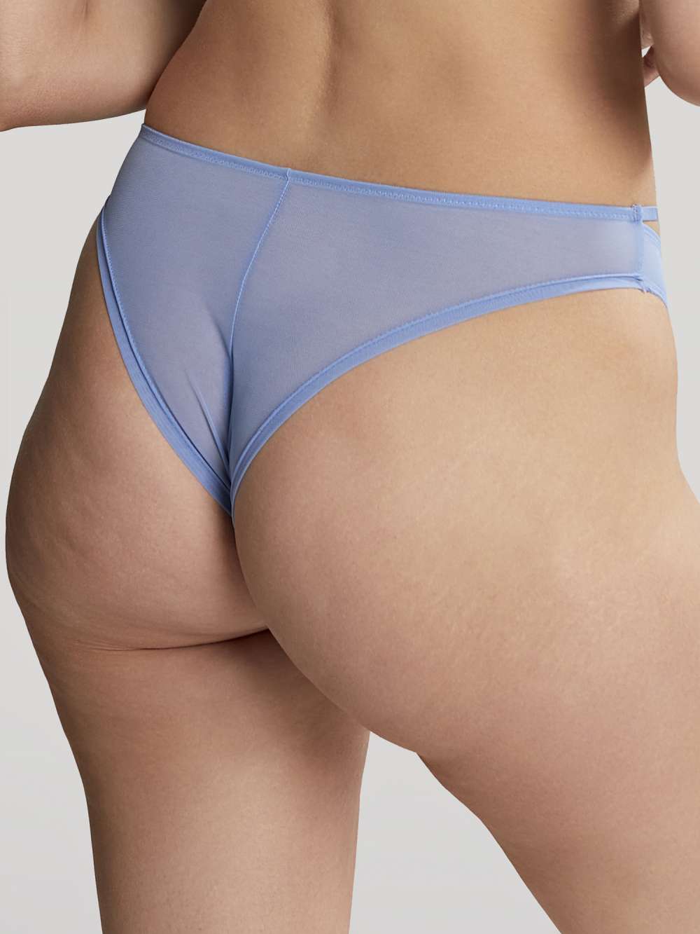 Valentina Luxe Brazilian - Denim Blue worn by model back view