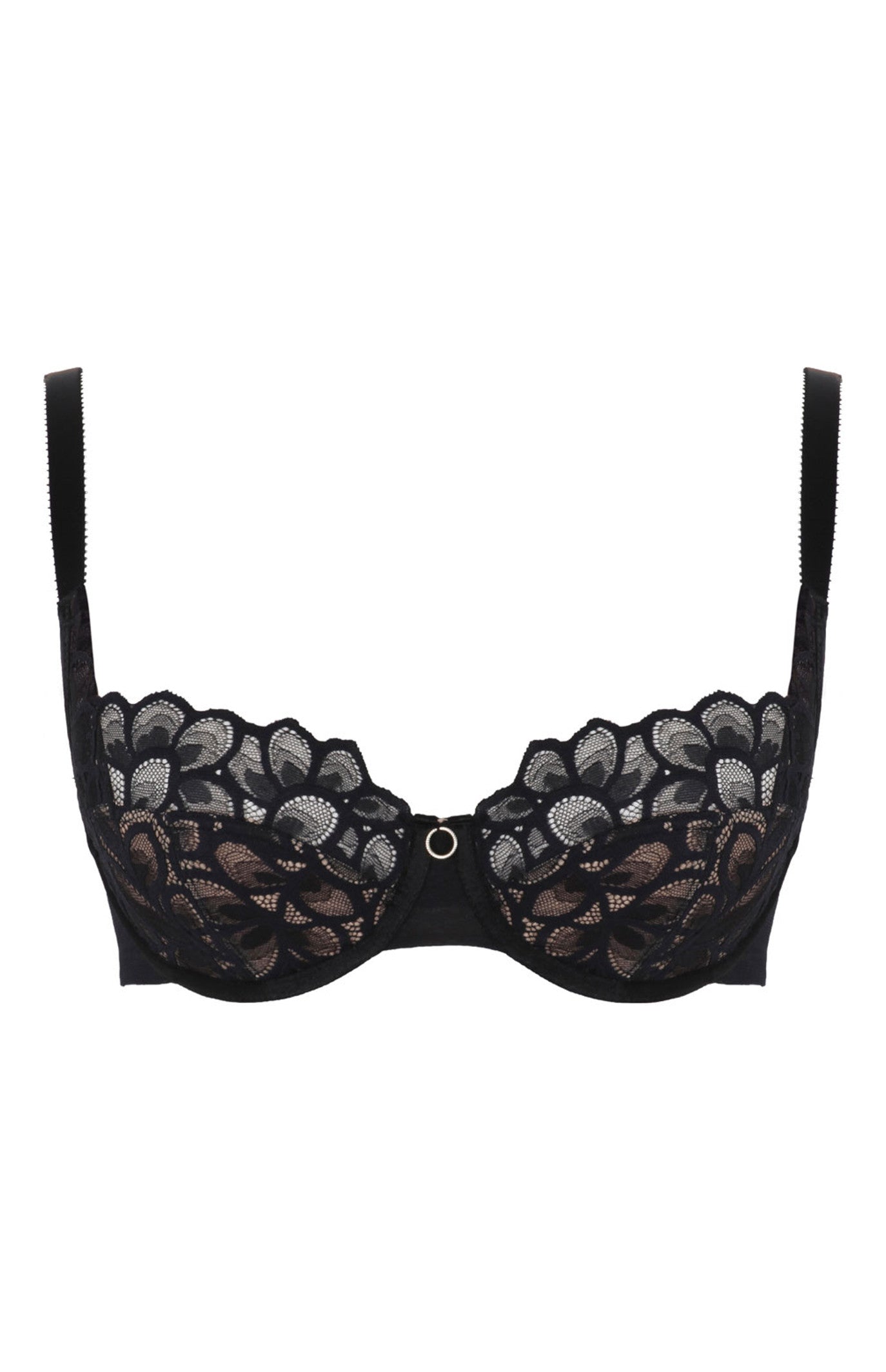 Allure Balcony Bra - Black front view product image