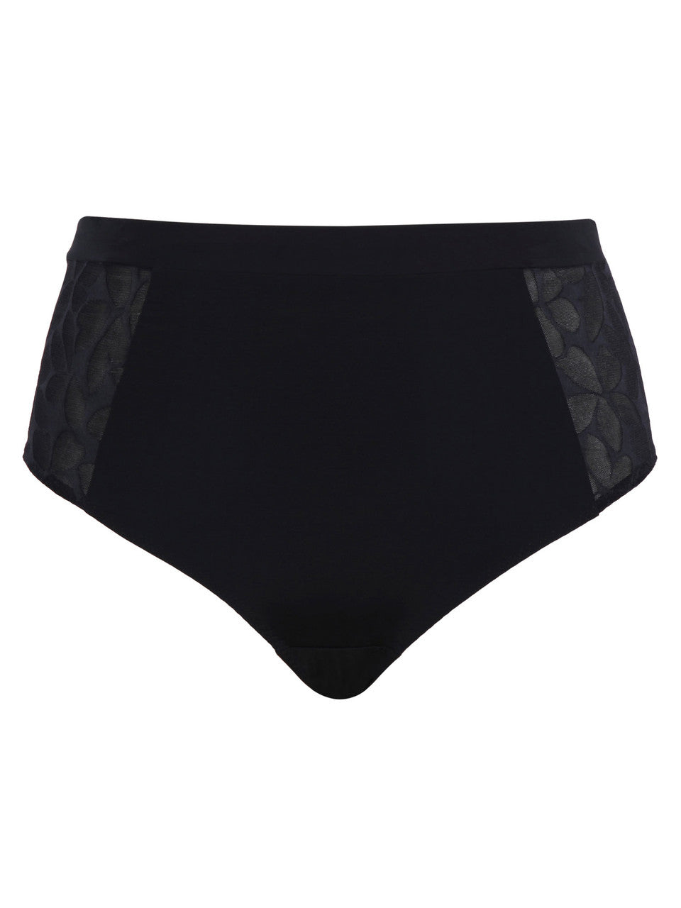 Ashley High Waist Brief in Black front view product image