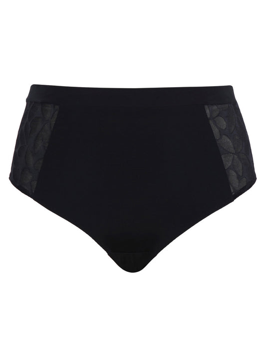 Ashley High Waist Brief in Black front view product image