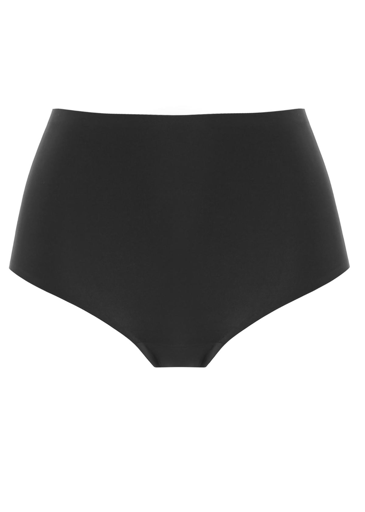 Smoothease Stretch Curve Brief in Black front view product image