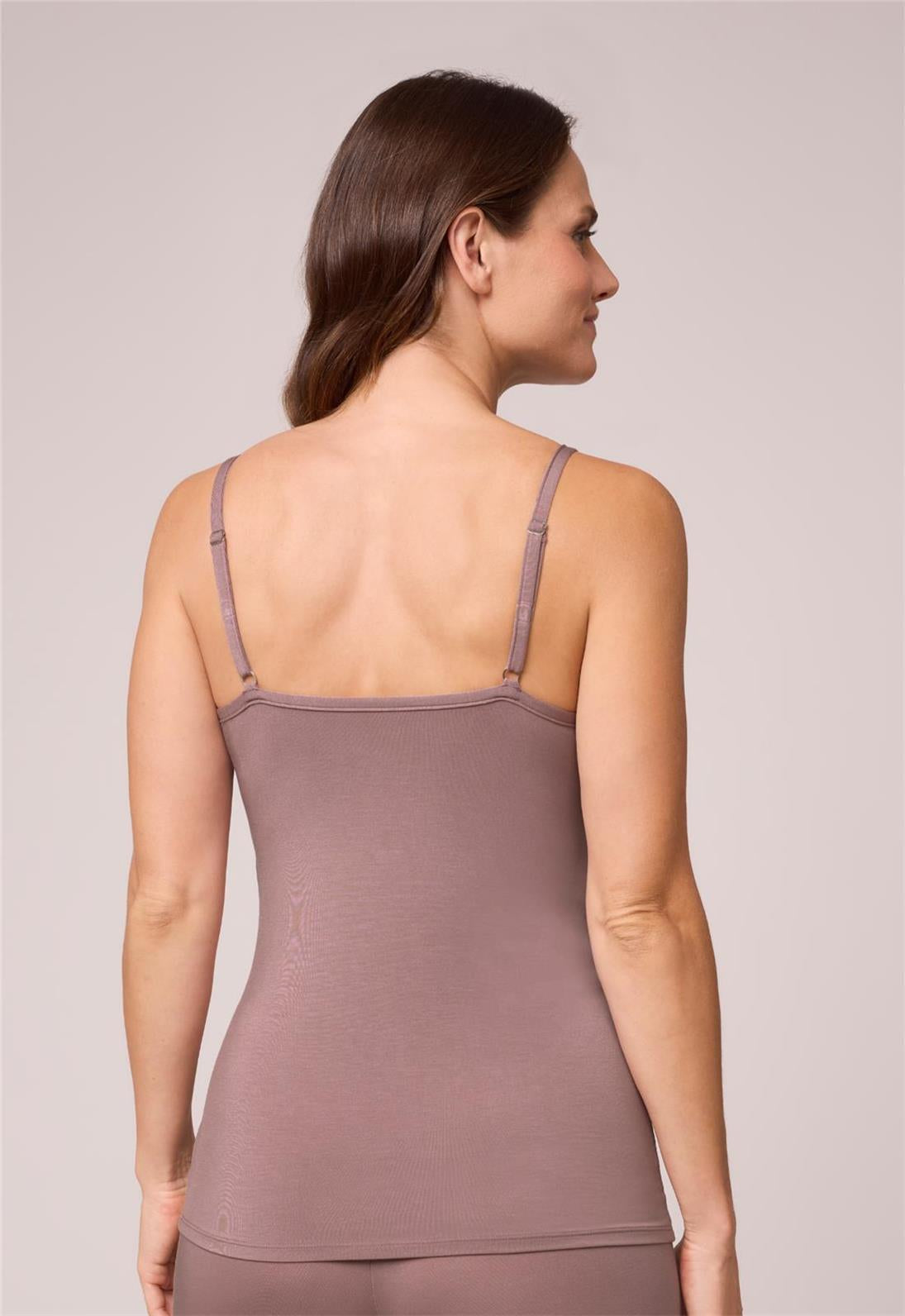 Bodybliss Camisole in Cappuccino worn by model back view