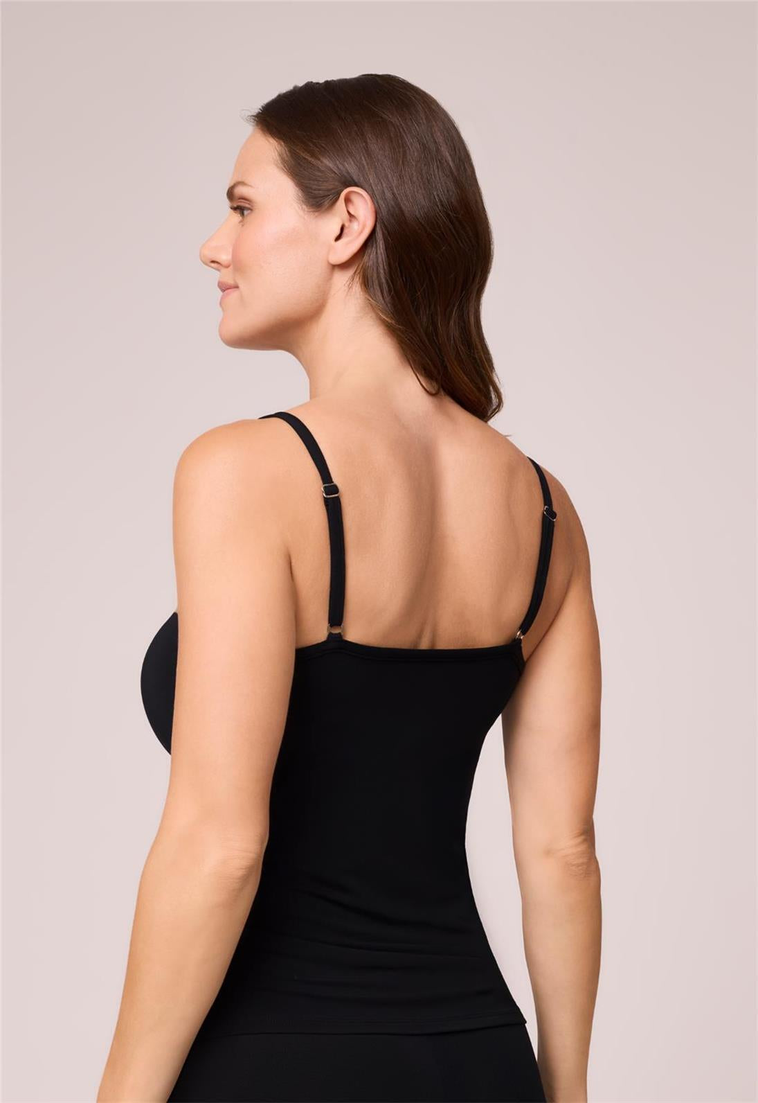 Bodybliss Camisole in Black worn by model back view