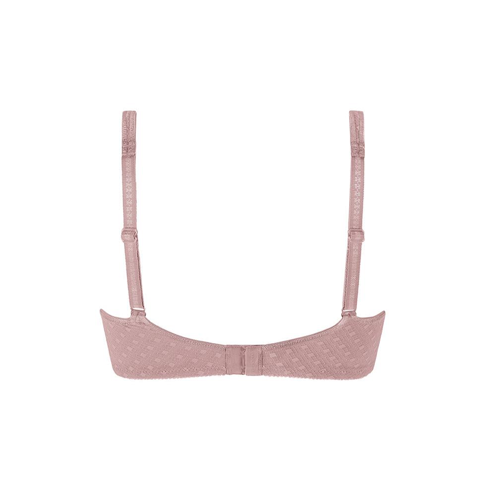 Tiana Wireless Pocketed Bra in Mauve back view product image