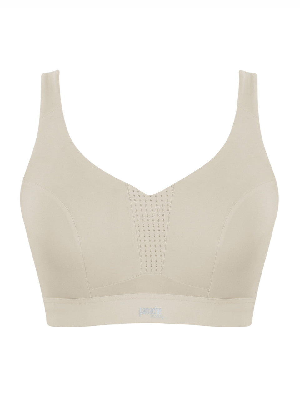 Endurance Non-Padded Wired Sports Bra in Chalk front view product image