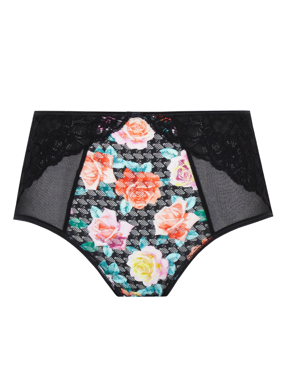 Envy Deep Brief in Black Rose front view product image