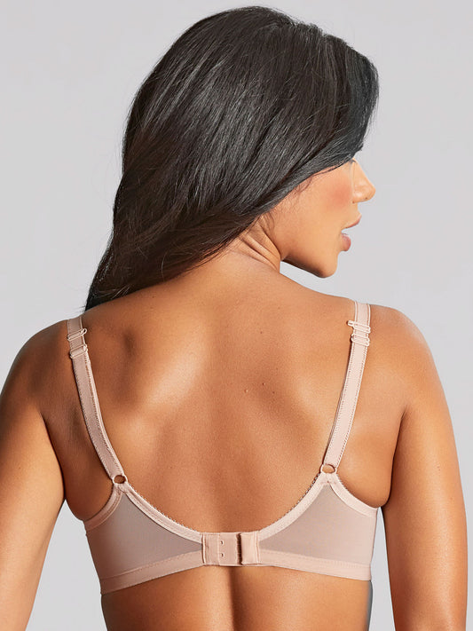Cari Spacer Balcony Bra in Champagne worn by model back view