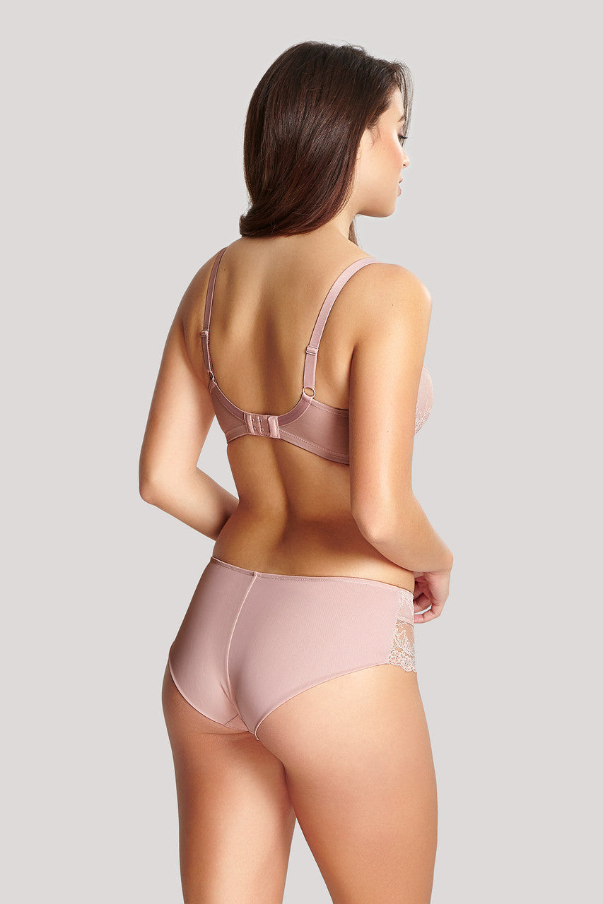 Ana Non-Padded Plunge Bra - Vintage worn by model back view