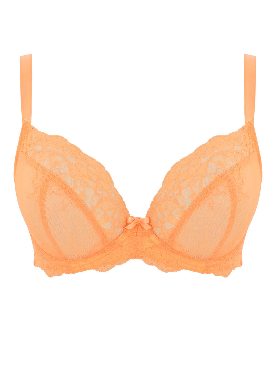 Panache Ana Non-Padded Plunge Bra - Peach Melba 