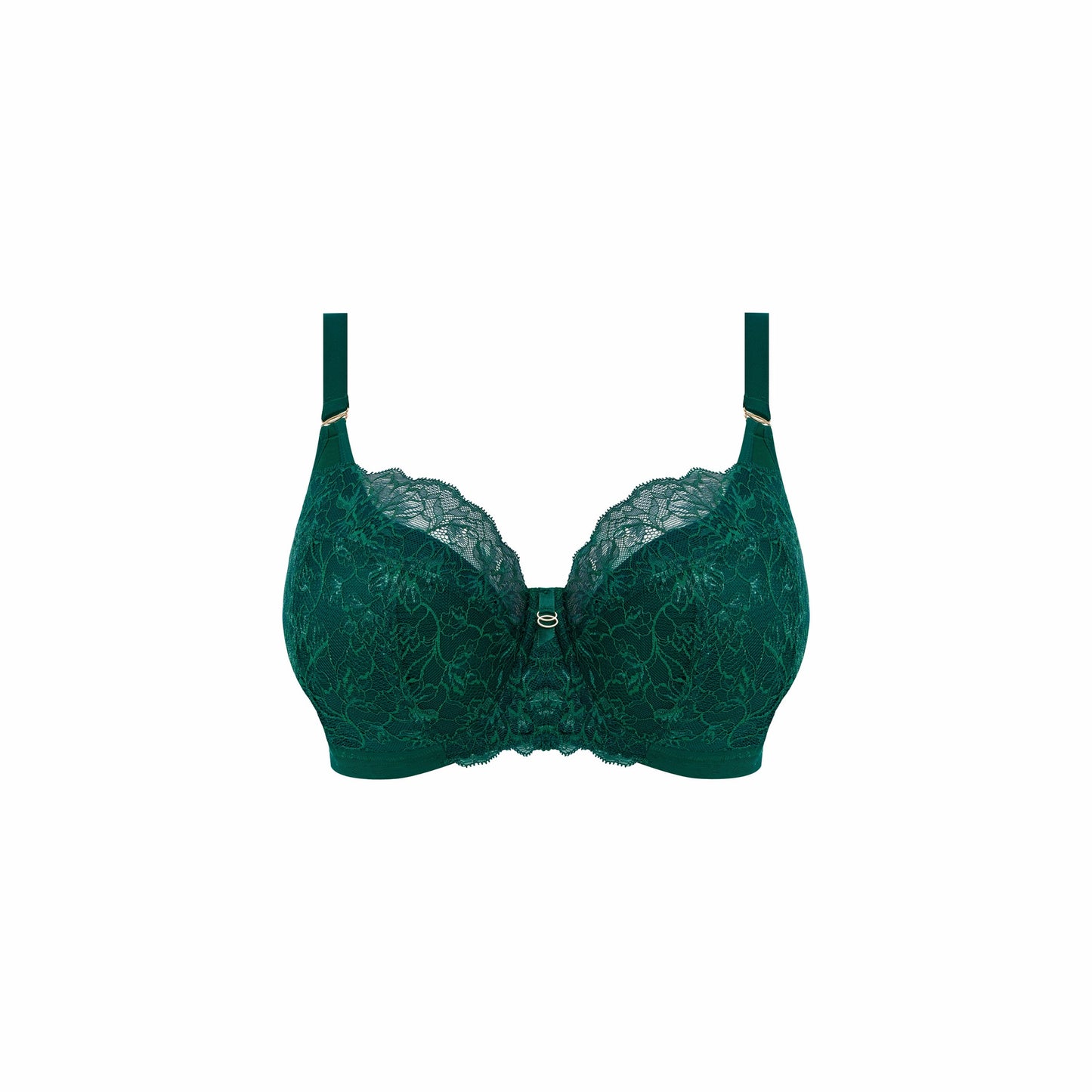 Brianna UW Padded Half Cup Bra in Rainforest front view product image