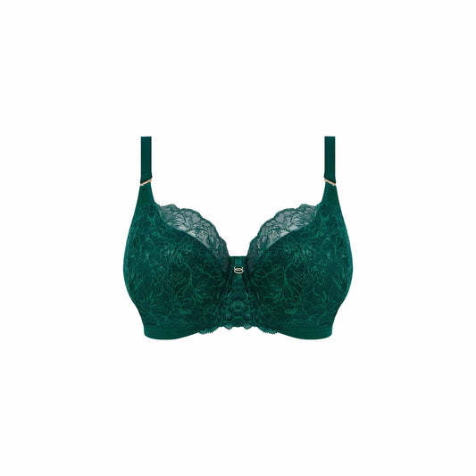 Brianna UW Padded Half Cup Bra in Rainforest front view product image