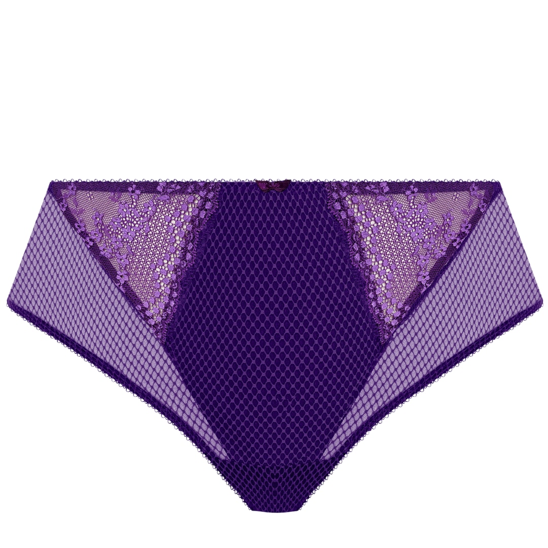 Charley High Leg Brief in Iris front view product image