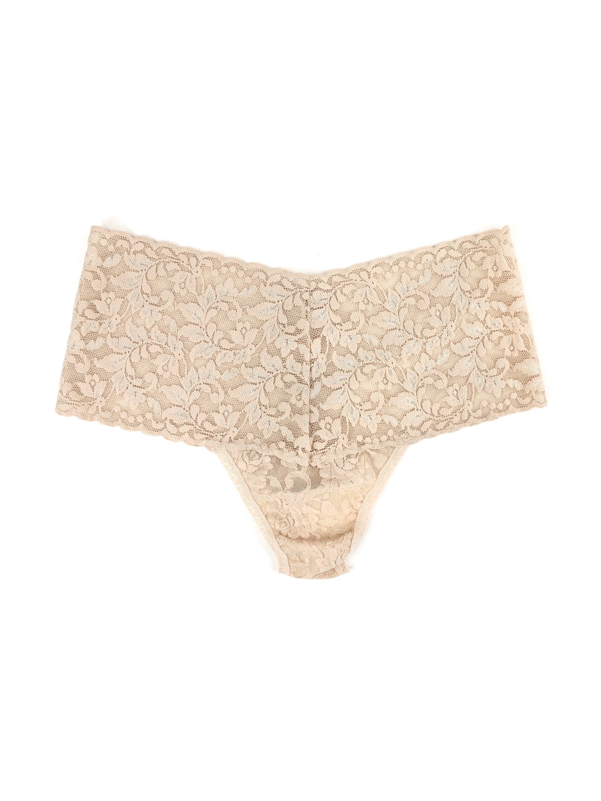 Hanky Panky Retro Thong in Chai in front view product image