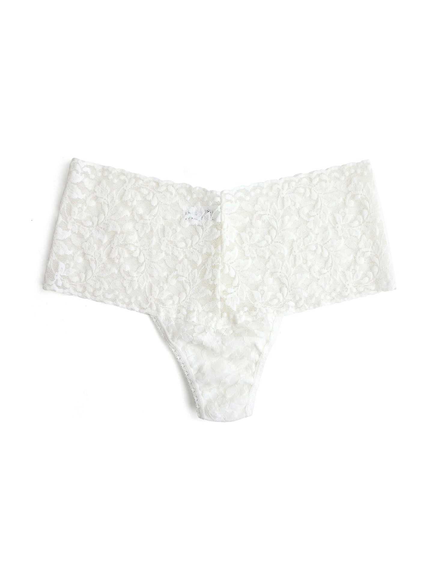 Hanky Panky Retro Thong in Marshmallow front view product image