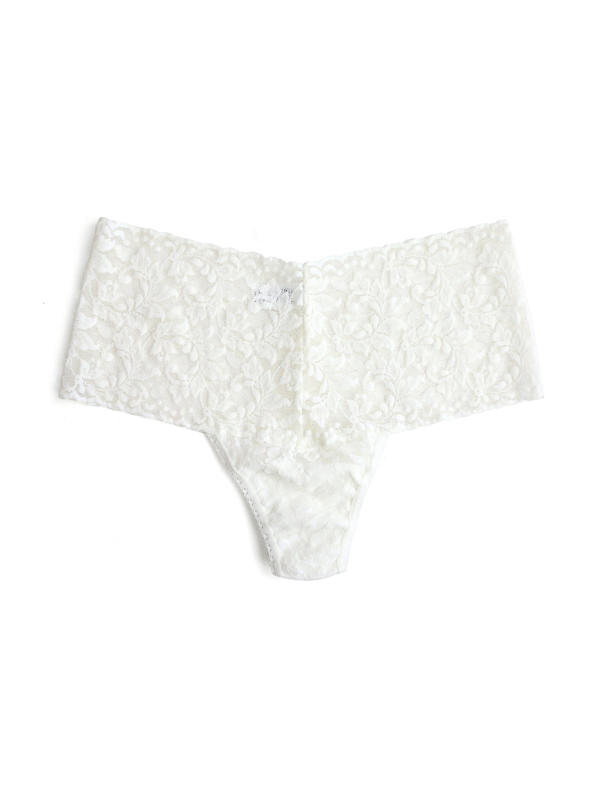 Hanky Panky Retro Thong in Marshmallow front view product image