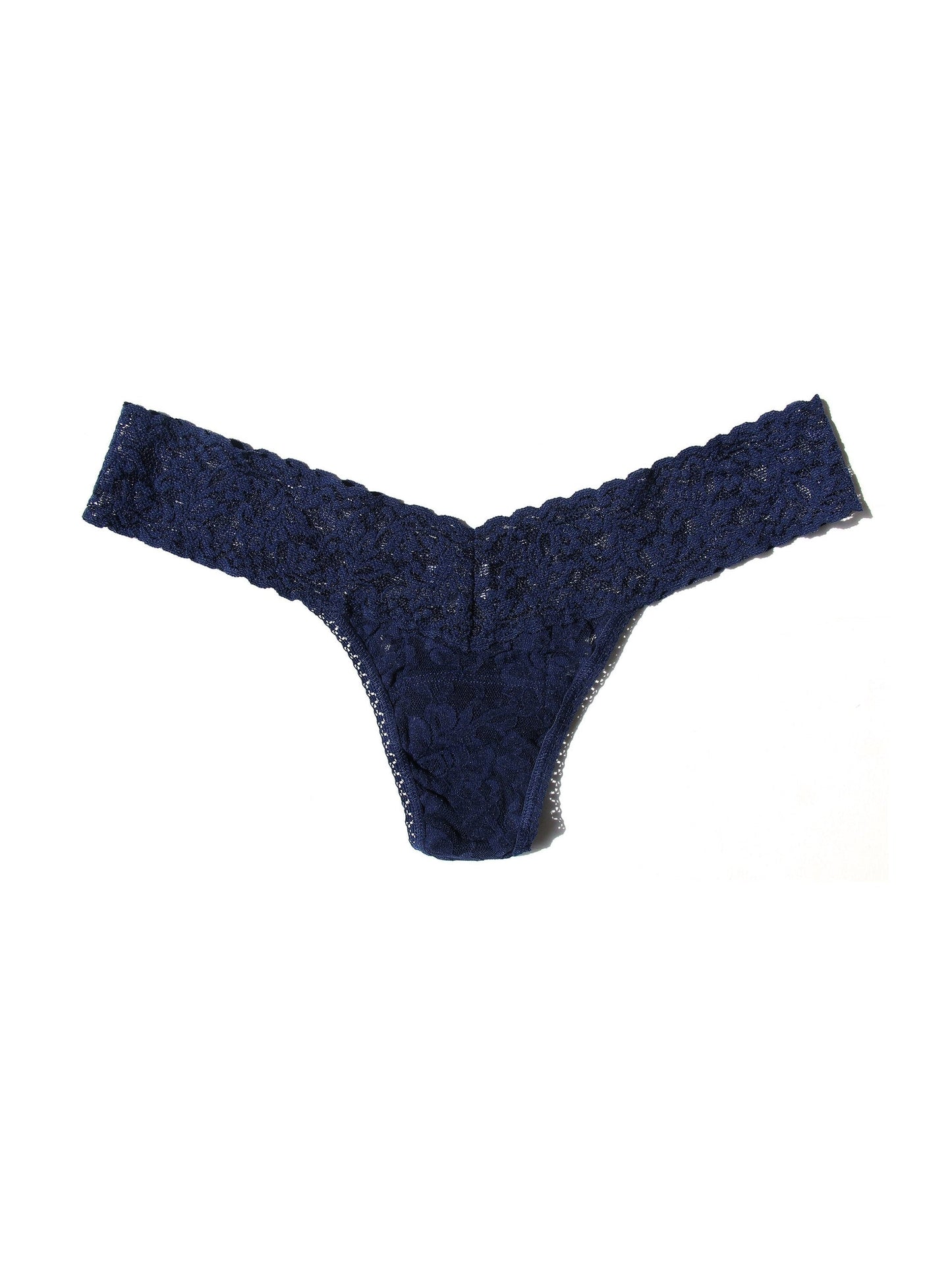 Hanky Panky Low Rise Thong in Navy front view product image