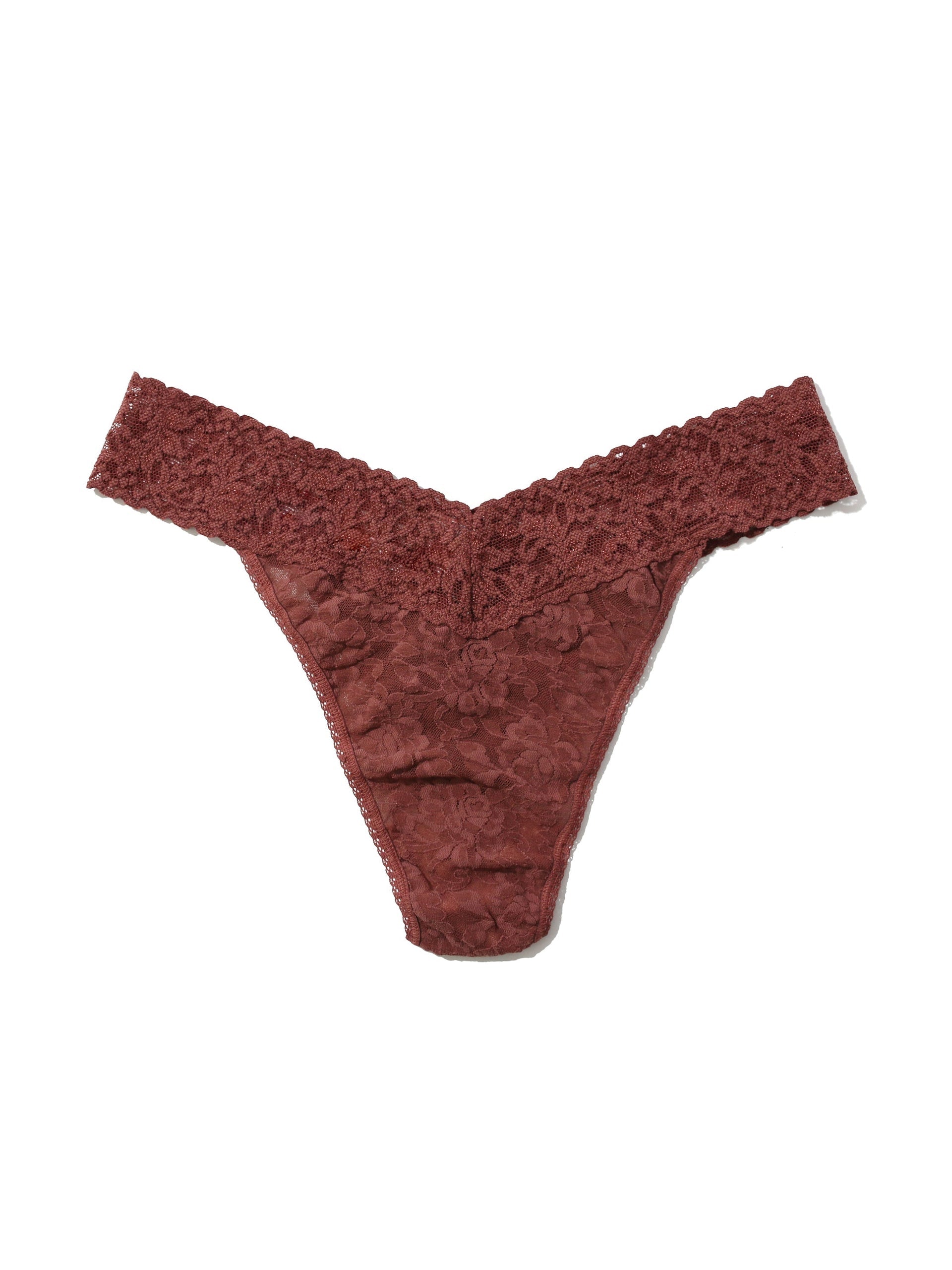 Hanky Panky Original Rise Thong in Allspice front view product image