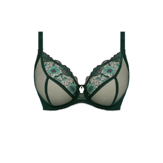 Loveland UW Plunge Bra in Deep Emerald front view product image