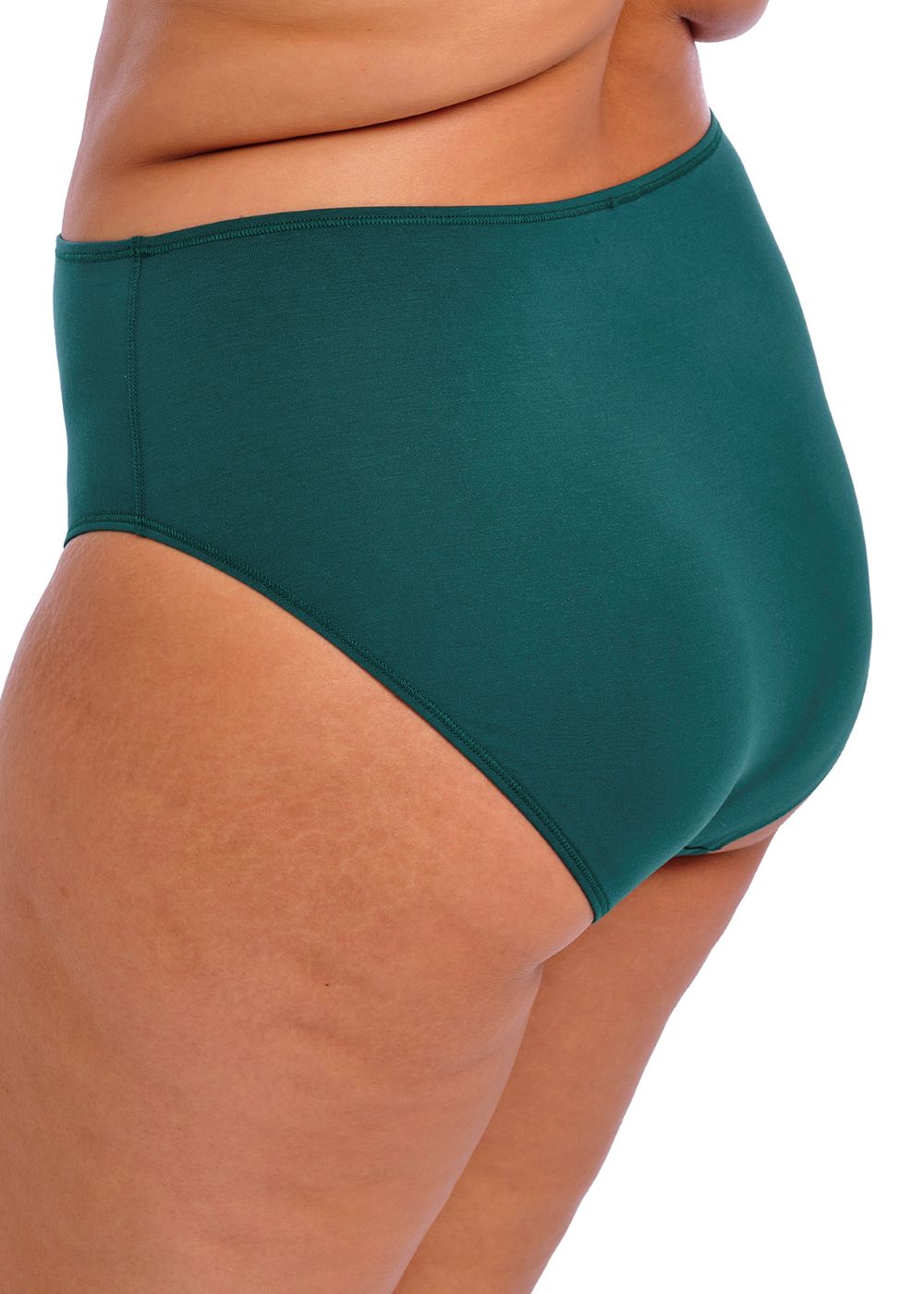 Smooth Full Brief - Deep Teal worn by model back view