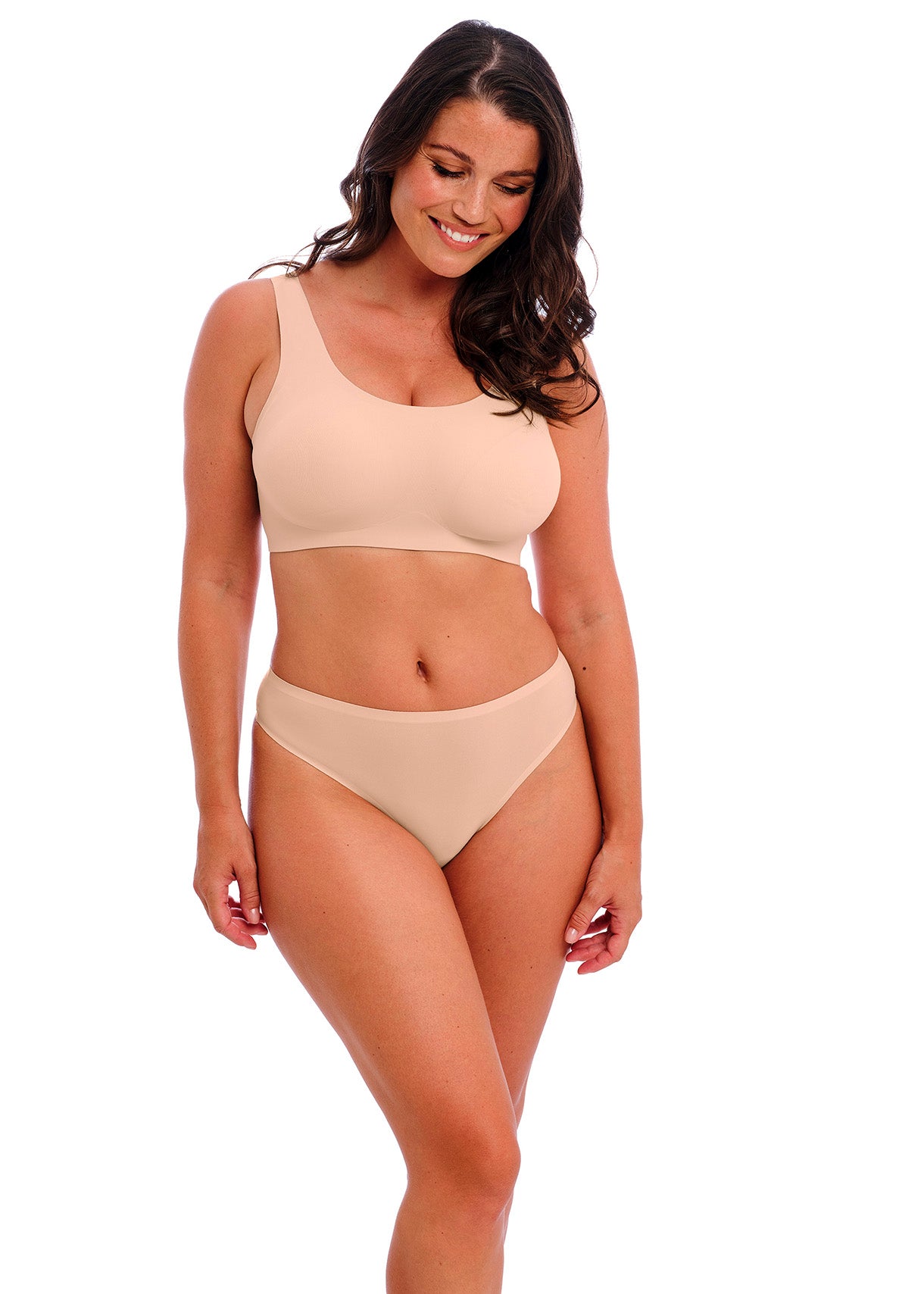 Smoothease Seamless Invisible Stretch Thong (XS-XL) - Natural Beige