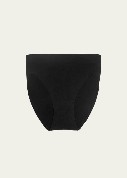B-Smooth Seamless Hi-Cut Panty Black front view product image