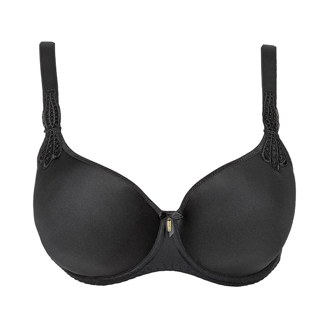 Virginia 3D Spacer Bra - Black, front view product image
