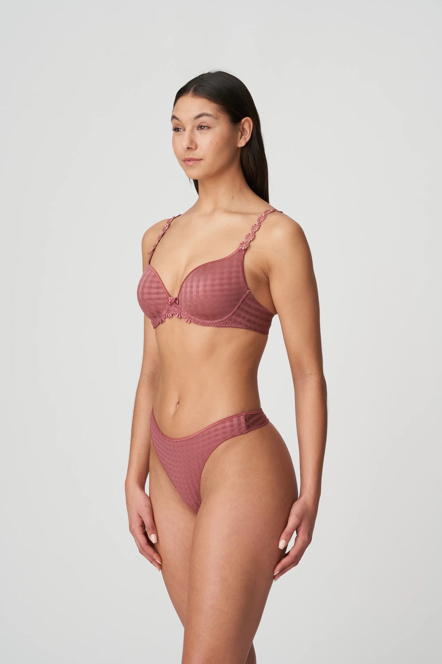 Avero Padded Heart Bra - Wild Ginger worn by model front view