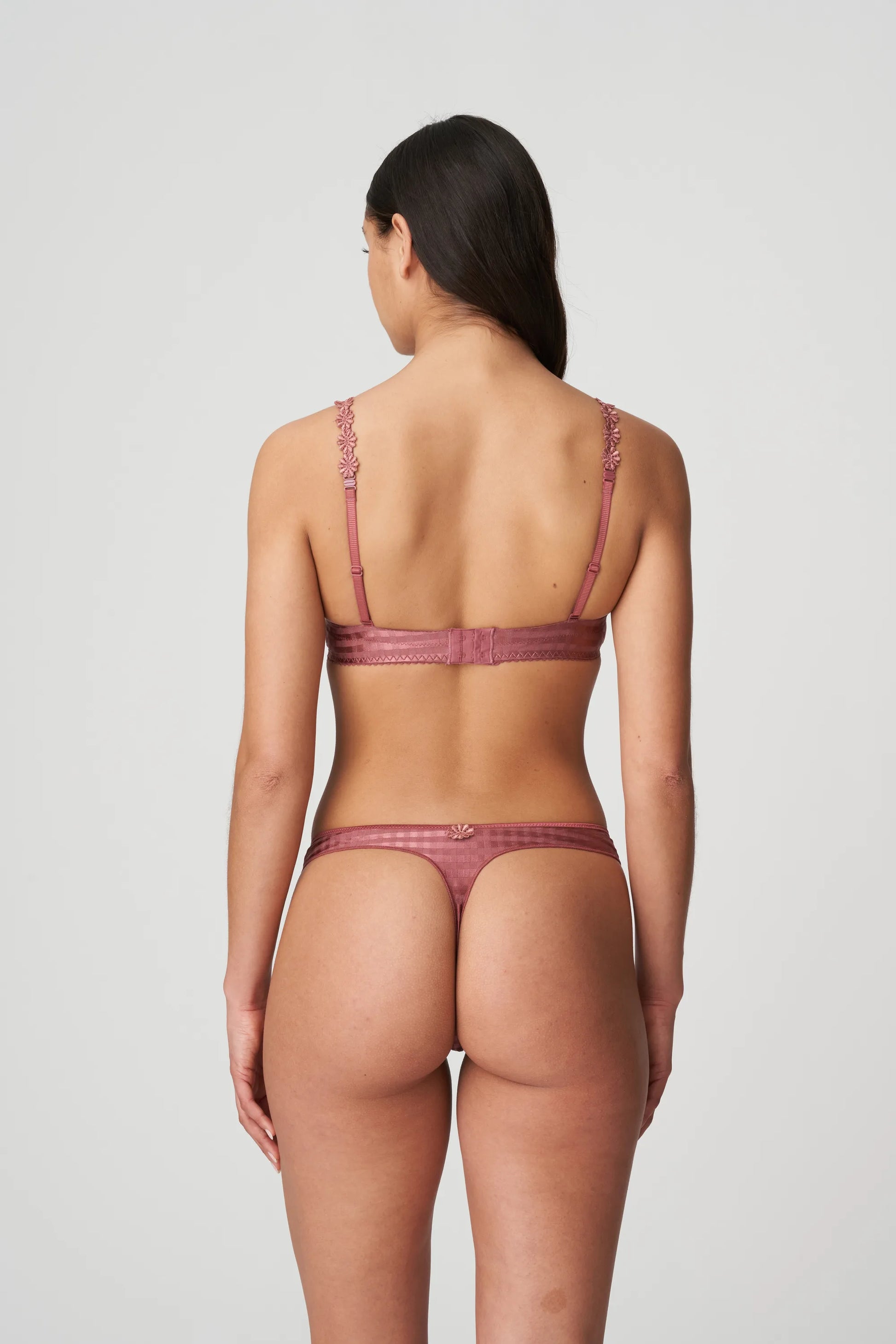 Avero Padded Heart Bra - Wild Ginger worn by model back view