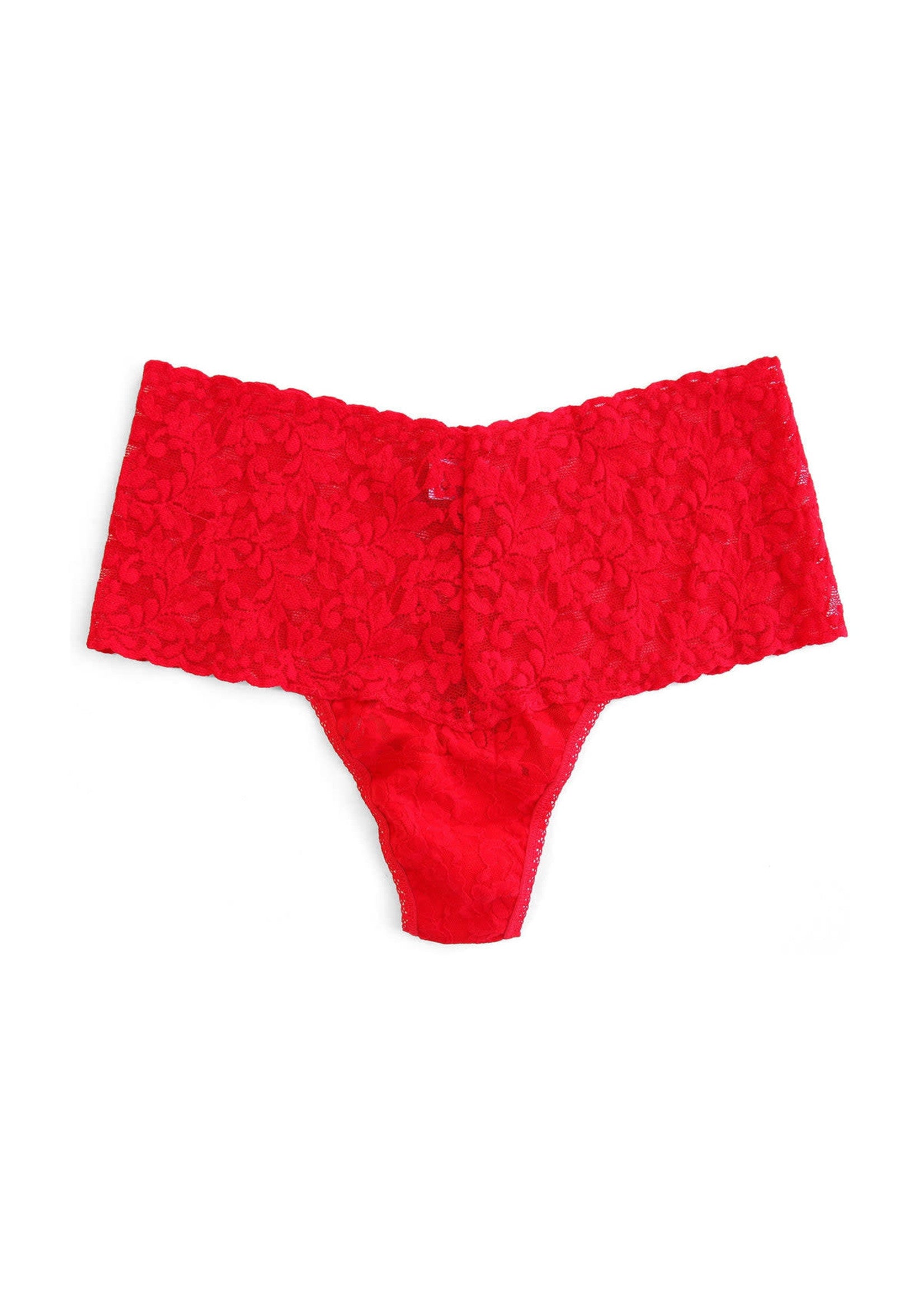 Hanky Panky Retro Thong in Red in front view product image