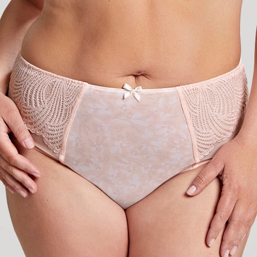 Arianna Deep Brief - Sweet Ditsy worn by model front view