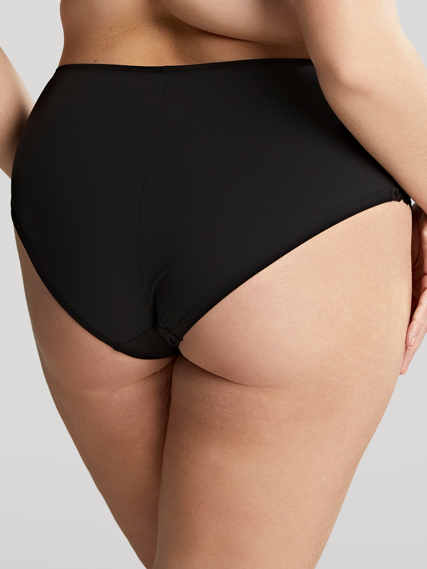 Bliss Deep Brief - Noir worn by model back view