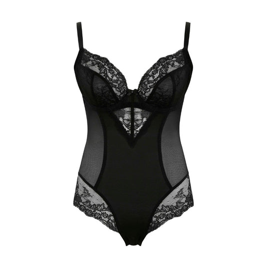 Ana Bodysuit - Black, front view product image