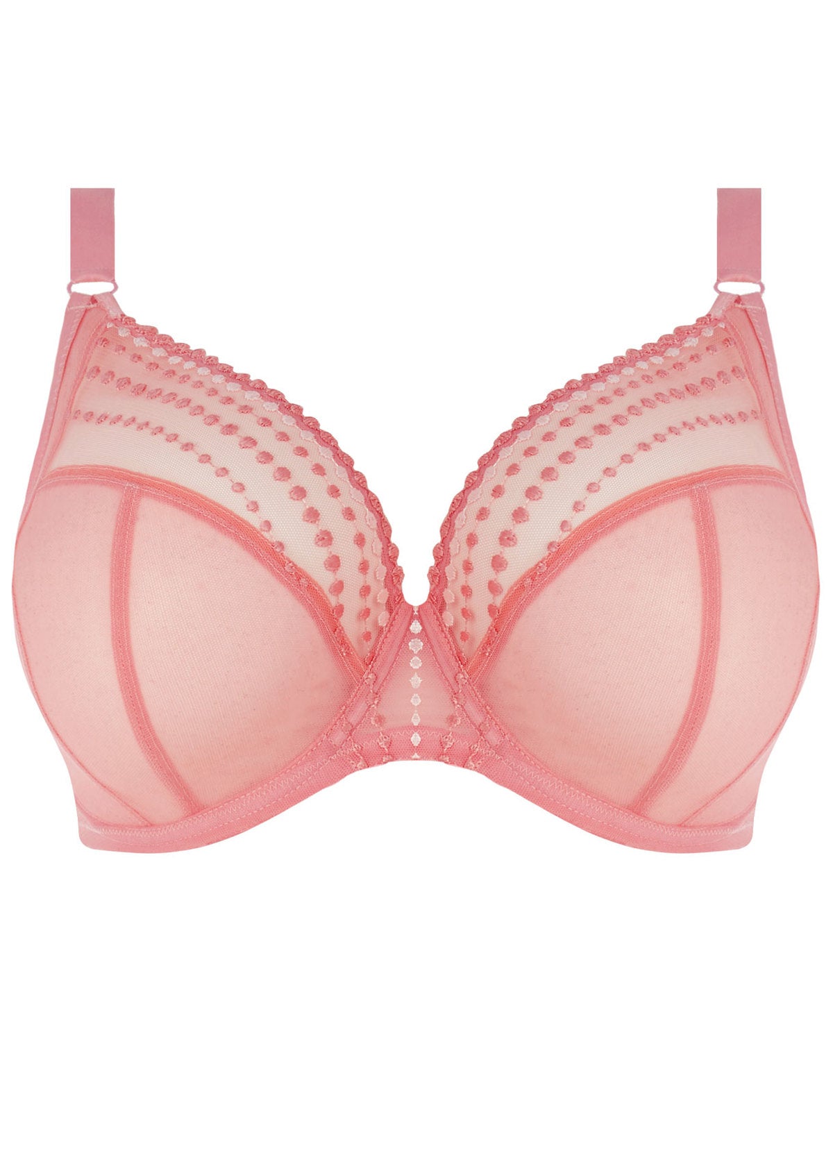 Matilda Underwire Plunge Bra Rose front view product image
