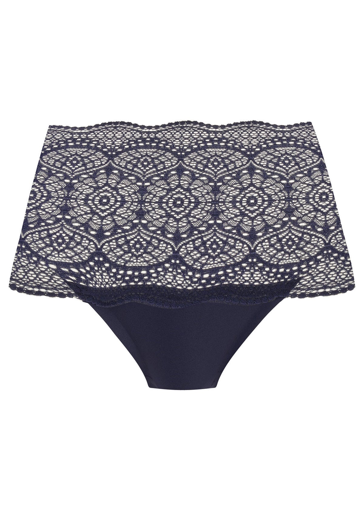 Lace Ease Invisible Stretch Full Brief in Navy front view product image