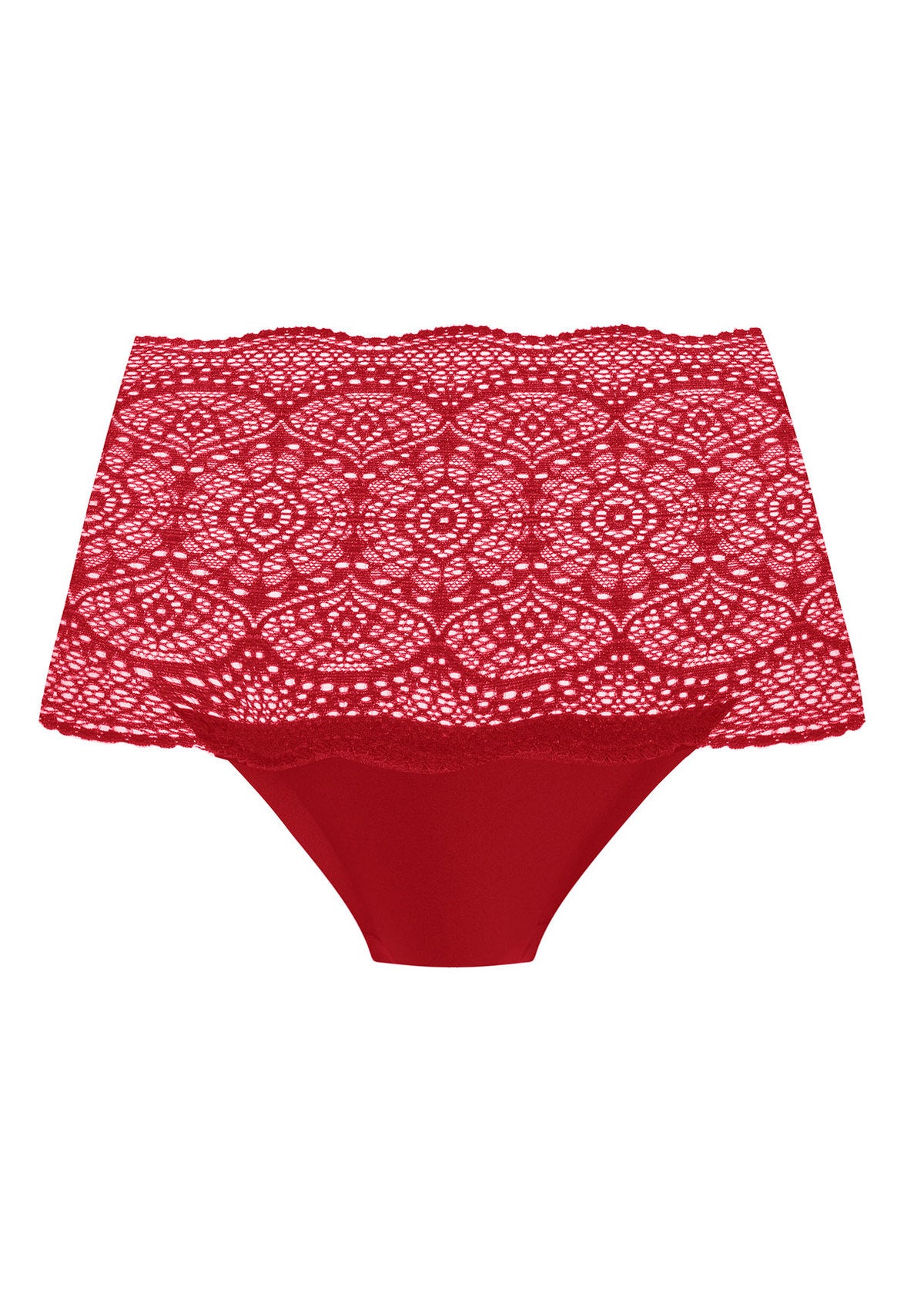 Lace Ease Invisible Stretch Full Brief in Red front view product image