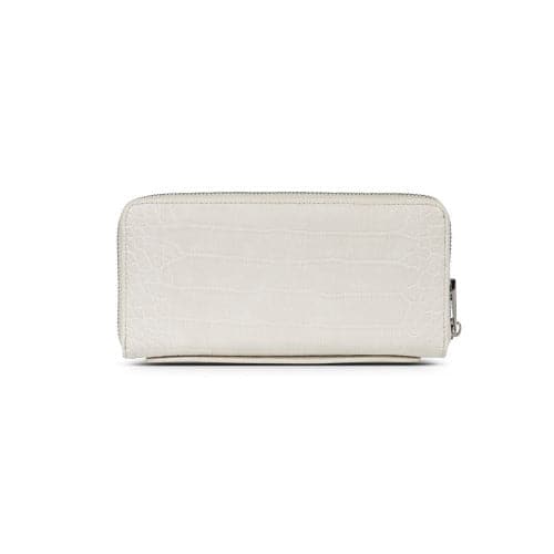Meli Vegan Leather Wallet - Vanilla Croco back view product image