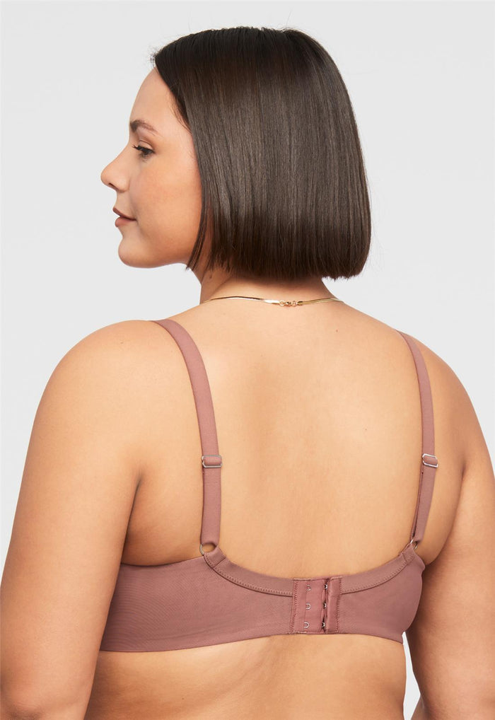Sublime Spacer Bra - Pecan, worn by model back view