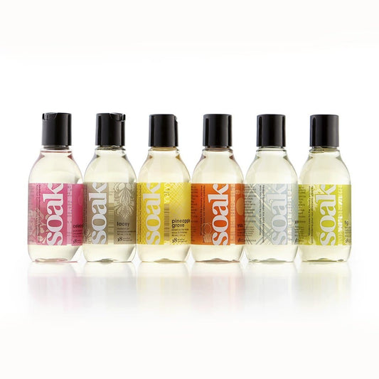 Soak Wash Travel Size in various scents.