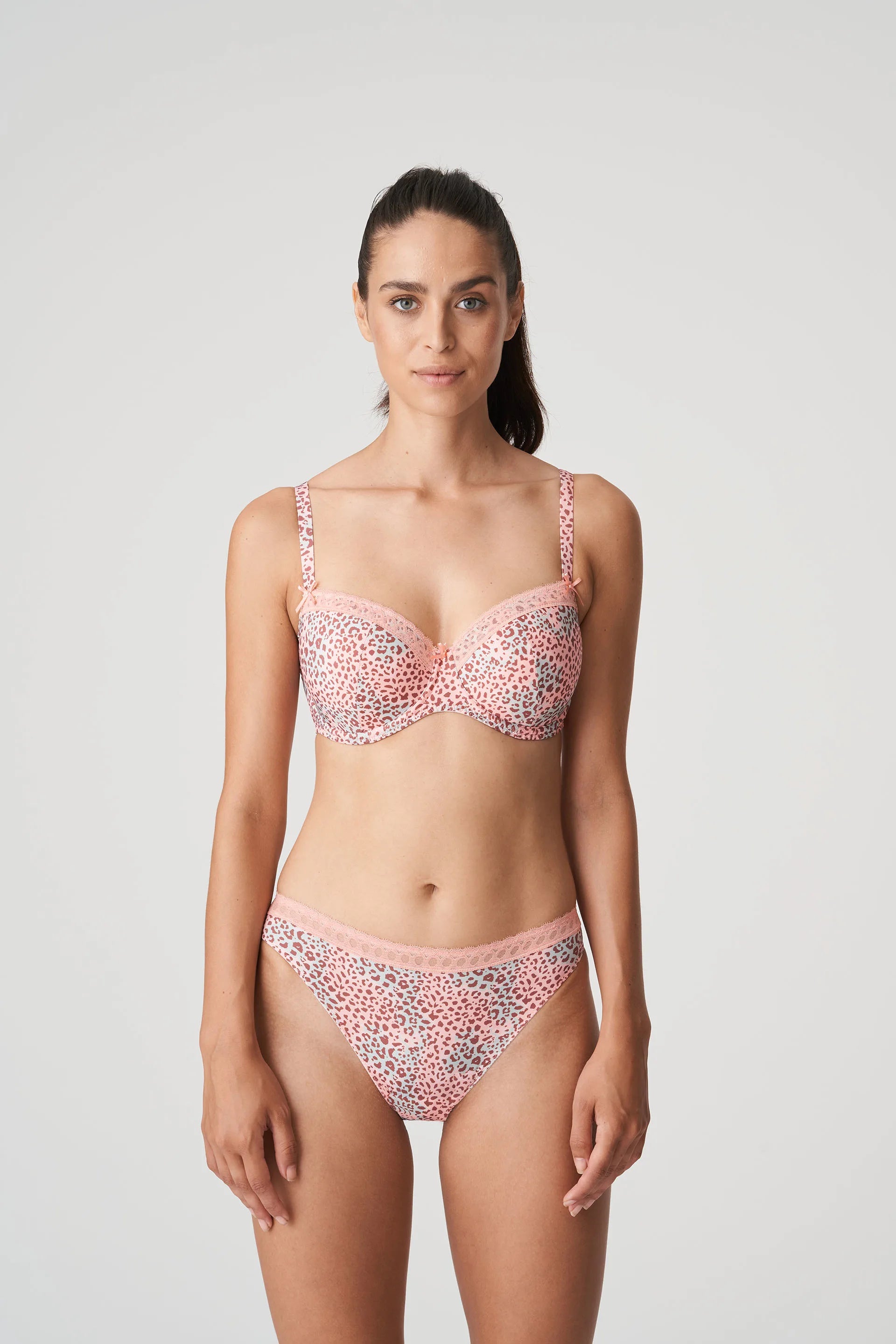 Livadi Rio Brief - Summer Rose, worn by model, front view